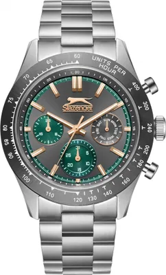 Image de Montre homme SLAZENGER SL.09.2358.2.02 en acier inoxydable, montre fashion à offrir en cadeau