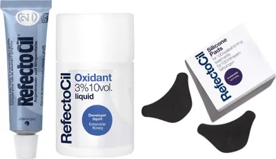 Zdjęcie produktu dla RefectoCil Henna 2.1 Deep Blue 15ml + RefectoCil Oxidant 3% Liquid 100ml + RefectoCil Silicone Pads