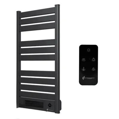 Produktbild von Elektrischer Handtuchtrockner mit Gebläse an der Wand Omiros Sannover 2000 W Schwarz