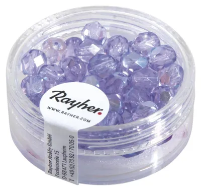 Produktbild von Rayher 14201308 Glas Schliffperle, 6mm ø