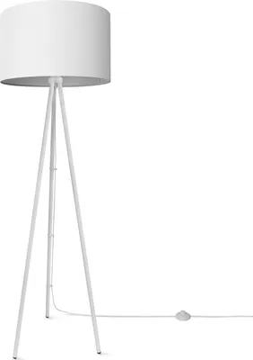 Produktbild von Stehleuchte Wohnzimmer Schlafzimmer Dreibein Stofflampenschirm Stehlampe E27 Uni