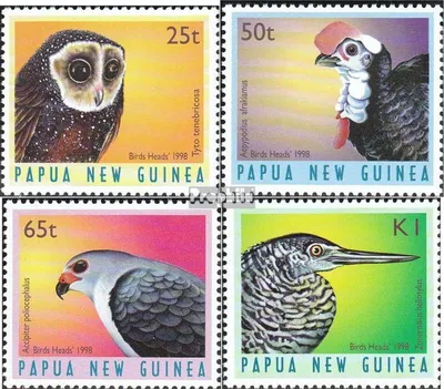 Produktbild von Briefmarken Papua-Neuguinea 1998 Mi 813-816 (kompl.Ausg.) postfrisch Vögel
