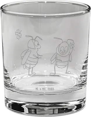 Produktbild von Mr. & Mrs. Panda Glas Bienen Paar - Transparent - Geschenk, Schildkröten, Trinkglas, Tumbler, Ehefrau, Freund, für Frauen, Hochzeitstag, Freundin, Cocktailglas, gravur