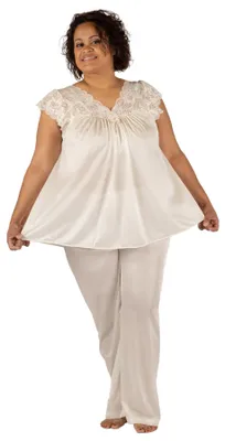 Productafbeelding van Shadowline dames pyjama-set met korte mouwen, elfkleurig
