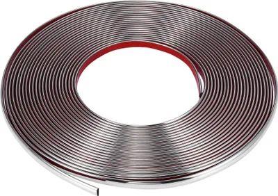 Produktbild von 15m*10mm Auto Chromleiste Zierstreifen Zierleiste PVC  Chromleiste für Außen Dekoration