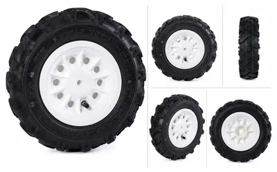 Produktbild von Rad Luftbereifung 6 Zoll 310-95 links mit weißer Felge passend für rolly toys Fahrzeuge