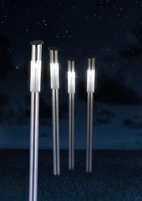 Produktbild von Globo Solarleuchte Edelstahl, 1xLED; 33961-3