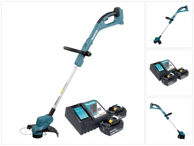 Produktbild von Makita DUR 193 RM Akku Rasentrimmer 18 V 260 mm + 2x Akku 4,0 Ah + Ladegerät