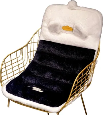 Produktbild von Niedliche Winter-Tier-Plüschkissen (einteilig), niedliche Auto-Sofakissen, Lendenwirbelstützkissen für Bürostühle, Sitzkissen mit Cartoon-Motiven (85 × 45 cm)
