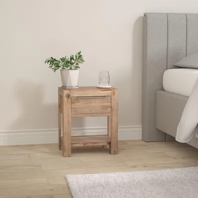 Immagine prodotto di Due comodini con cassetti, dimensioni 40x30x48 cm, in legno massello