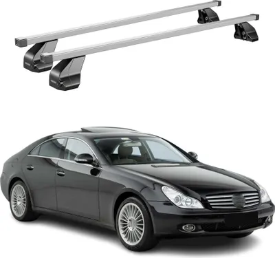 Produktbild von Menabo Dachträger Grundtäger für Mercedes CLS C219 2004-2010 75kg Stahl Grau 2x