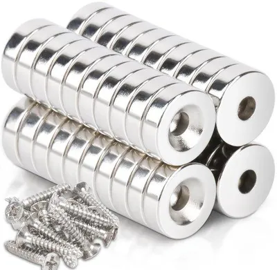 Zdjęcie produktu dla Silne, małe, okrągłe magnesy neodymowe 10 x 3–3 mm, płaskie, małe magnesy do tablic magnetycznych, kuchni i biur.