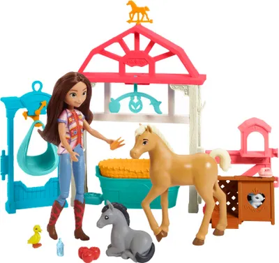 Immagine prodotto di Stazione per la cura dei piccoli animali di Spirit Lucky con pony e puledro