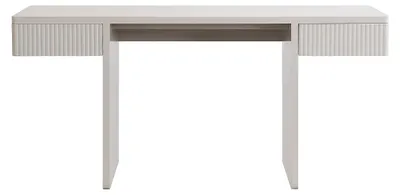 Produktbild von Schreibtisch mit 2 Schubladen - Beige PRYLO