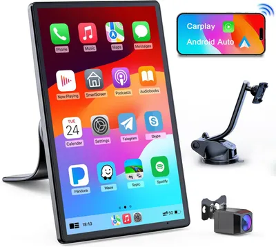 Immagine prodotto di Autoradio wireless con telecamera per la retromarcia, schermo touchscreen da 8,1 pollici e navigatore GPS