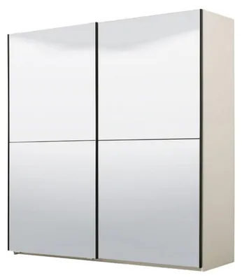 Image de Ponso - Grande Garde-robe, 217x210h cm Blanc, Porte-manteaux