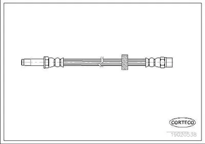 Produktbild von CORTECO 19020538 Bremsschlauch Vorne für SEAT TOLEDO I (1L)