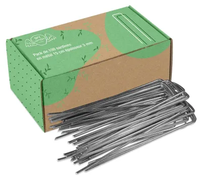 Immagine prodotto di Set di 100 picchetti in acciaio zincato per giardino e tenda