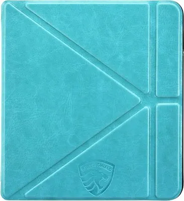 Image de Dutch Shield - Origami Case Housse pour Kobo Libra 2 Ebook - Housse à rabat Ereader Housse de protection Turquoise