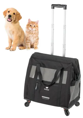 Produktbild von Ferplast Hundebox Voyager Trolley, Transportbox Katze, Hundetasche, ausziehbarer