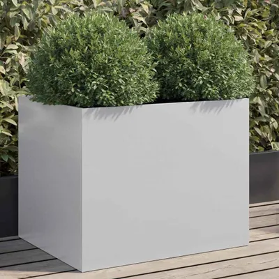 Obrázek produktu pro Stříbrný květináč 62x47x46 cm Pozinkovaná ocel