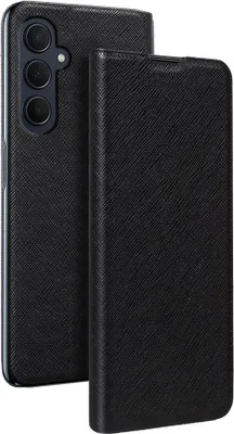 Produktbild von BigBen, Etui für Samsung Galaxy A35 mit Kartenfach und Standfunktion, Schwarz