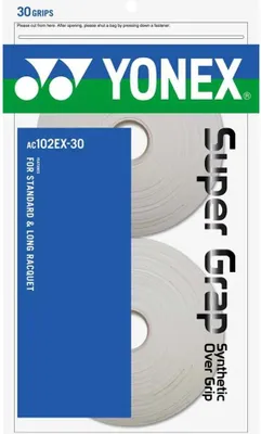 Produktbild von Yonex Wet Super Grap Ac102ex Tennis-overgrip 30 Einheiten Weiß Weiß One Size