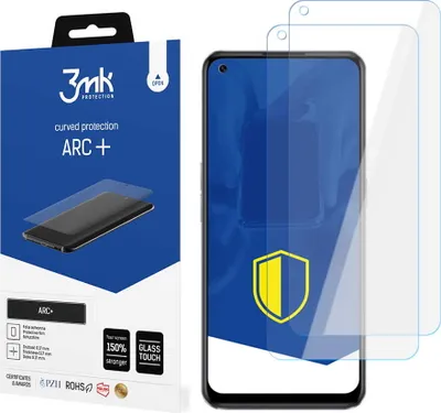 Produktbild von 3mk Display Schutzfolie ARC+ für Realme Narzo 50 Pro 5G  0,17mm Self-Heal (2 Stück)