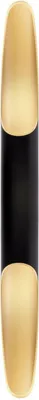 Image de Applique LED Apodis 800 12 W 3000 K 76x800mm noir/or en aluminium dimmable