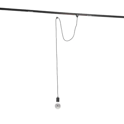 Produktbild von Qub Pendelleuchten-Adapterset - Schwarz - 1-Phasen - Höhenverstellbar - LED-kompatibel