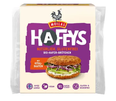 Produktbild von Moin Haffys -Hafer-Brötchen Vitalsaaten 4x80g