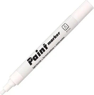 Obrázek produktu pro Popisovač průmyslový Centropen 9100, lakový, klínový hrot, 1-5 mm, bílý