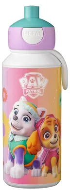 Produktbild von Mepal 4 Stück trinkflasche pop-up campus 400 ml - paw patrol girls 107410065397