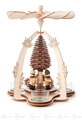 Zdjęcie produktu dla Piramida z lampionami dla dzieci, na świeczki typu tealight Szerokość x wysokość x głębokość 19 cm x 25 cm x 19 cm NOWOŚĆ