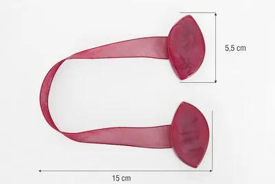 Image de Coiffure décorative avec aimant ovale marron x2