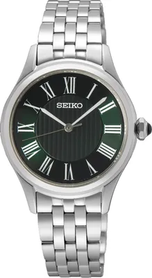 Seiko SUR611P1 Damenuhr Klassik Quarz Edelstahl/Grün 1