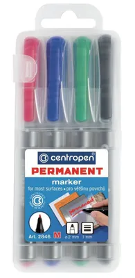 Produktbild von Permanentmarker 2846 Centropen - 4er-Set