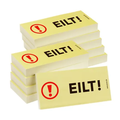 Produktbild von PRICARO Haftnotizen "Eilt", 100 Blatt, 10 Stück