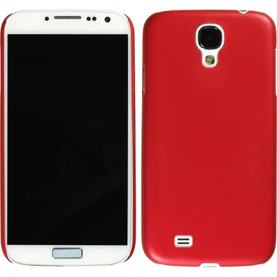 Produktbild von PhoneNatic Case kompatibel mit Samsung Galaxy S4 - Hülle rot Slimcase Hard-case + 2 Schutzfolien