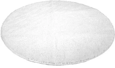 Produktbild von Kinzler hochwertige Mikrofaser-Badematte Ø 90 cm,  rutschfest, Farbe Weiß