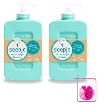 Zdjęcie produktu dla 2 sztuki mydła do rąk Seepje o zapachu eukaliptusa i rozmarynu - 300 ml - zestaw ekonomiczny