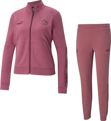 Produktbild von Puma BVB Fanartikel Borussia Dortmund Trainingsanzug Damen Saison 20/21 Baumwolle, Größe:L