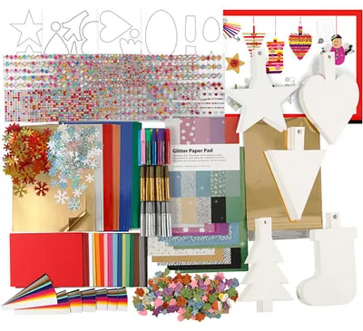 Produktbild von Bastelset für die Weihnachtsdeko, Sortierte Farben, 1 Set [HOB-97780]