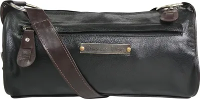 Produktbild von German Wear, Damen Clutches Lederhandtasche Ledertasche Handtasche Tasche Tragetasche braun/schwarz
