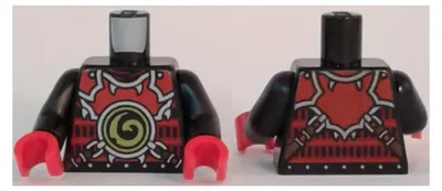 Imagen del producto de LEGO, torso para figura Ninjago, armadura roja (973pb2498c01) – nuevo