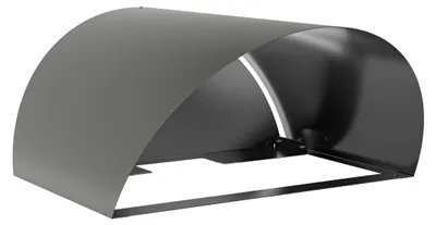 Image de hiyard Mährobotergarage curve / Garage pour robot de tonte & toit de protection résistant aux intempéries pour robot de tonte / noir / longueur 800 mm - largeur 790 mm - hauteur 444 mm