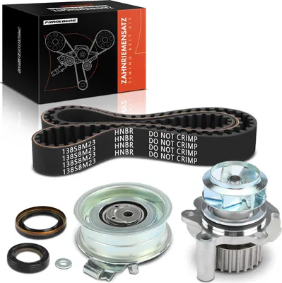 Image de Frankberg 1x Kit de distribution Courroie de distribution Pompe à eau pour VW Golf Passat Sharan Bora Skoda Fabia