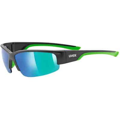 Produktbild von Uvex Sportstyle 215 Brille schwarz-grün matt (2716) S53.0.617.2716