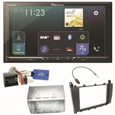 Produktbild von Pioneer SPH-DA230DAB Bluetooth Einbauset für Mercedes C-Klasse W203 CLC CL203 S203