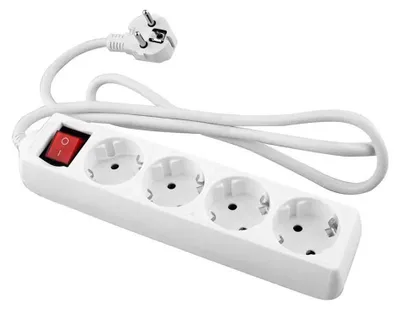 Immagine prodotto di Onlex 4 prese con interruttore Presa multipla trasparente taglia unica / Spina UE 220V trasparente taglia unica